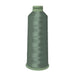 Madeira Polyneon Green #40 embroidery thread cone, 5,500 yards, color 1668, premium polyester thread for vibrant, durable, colorfast machine embroidery.