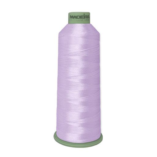 Madeira Polyneon Green #40 embroidery thread cone, 5,500 yards, color 1911, premium polyester thread for vibrant, durable, colorfast machine embroidery.