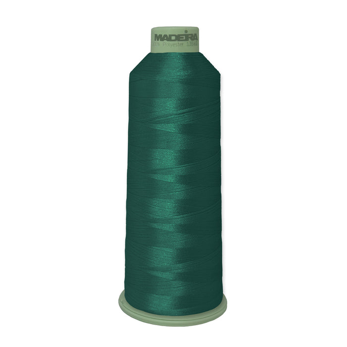 Madeira Polyneon Green #40, Embroidery Thread 5,500 yds - Color 1985