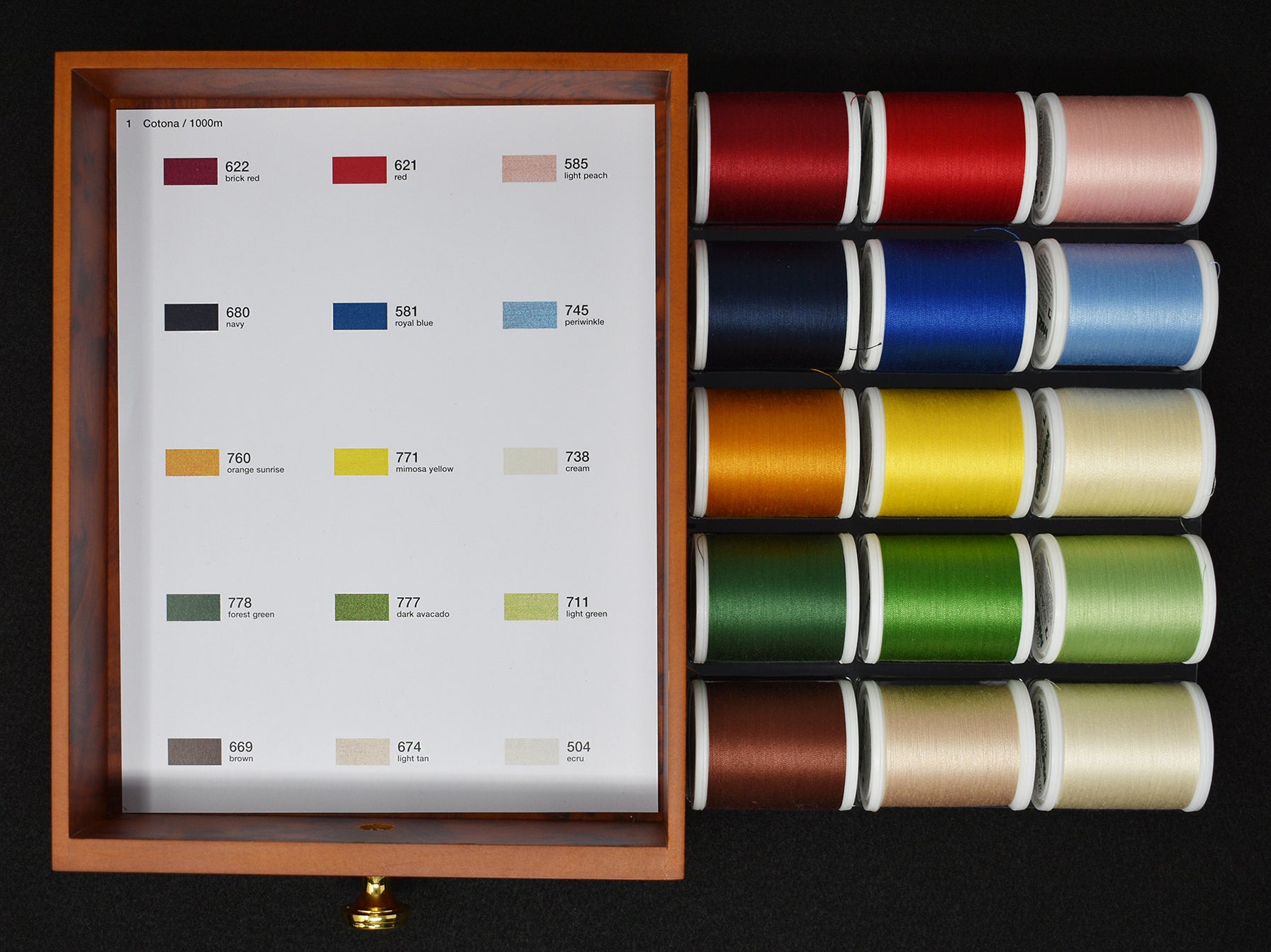 Madeira Cotona 50 Thread | Mini Sized Treasure Chest | 30 x 1100 Yards ...