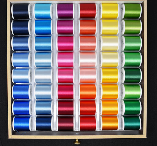 100-95-1 Madeira Classic Rayon #60 Machine Embroidery Thread 48 Color Shade  Kit