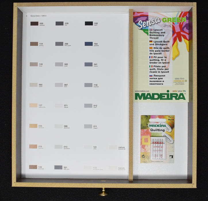 Madeira Sensa Green Thread | Treasure Chests | 120 x 1100 Yards | 8150
