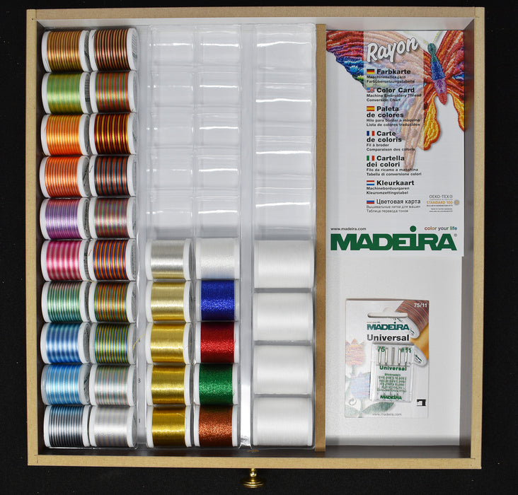 Madeira Rayon 40 Thread | Treasure Chests | 190 x 220 Yards | 8180