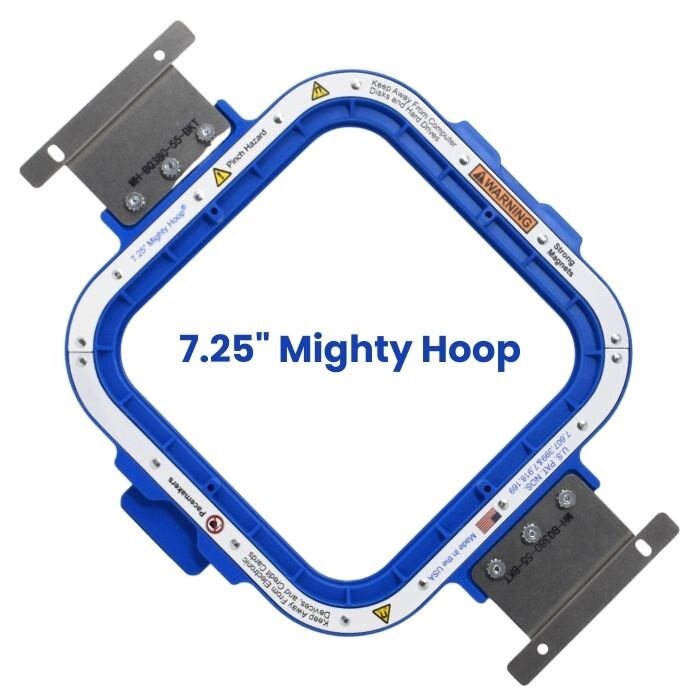 7.25" Magnetic Mighty Hoop™ with Barudan QS380 Bracket (arms)