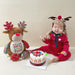 Harlequin Sensory Collection Embroidery Blank - Tartan Reindeer