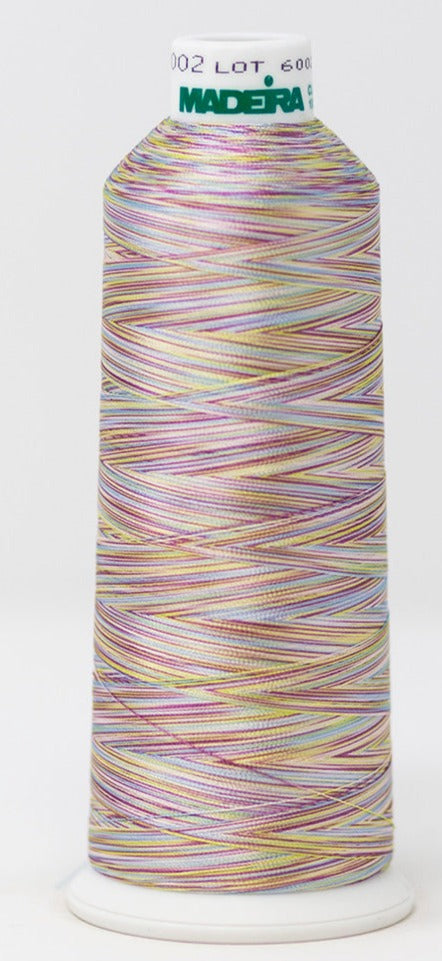 Madeira Rayon #40 | Machine Embroidery Thread | 5,500 Yards | Variegated | 910-2002