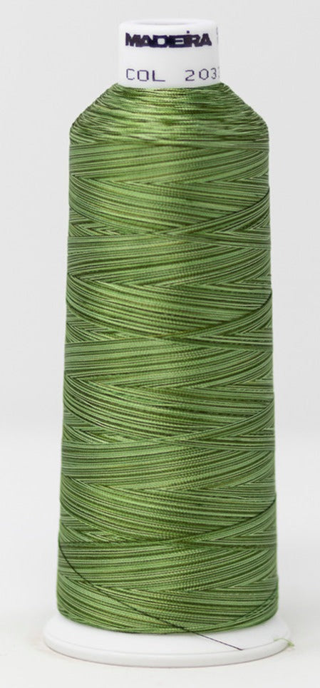 Madeira Rayon #40 | Machine Embroidery Thread | 5,500 Yards | Variegated | 910-2033