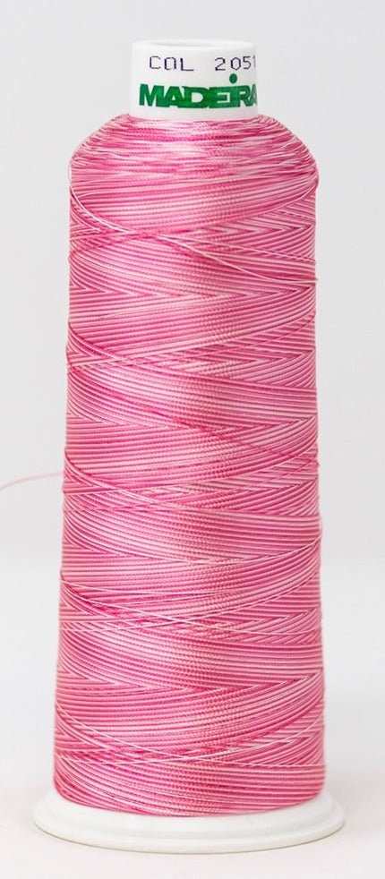 Madeira Rayon #40 | Machine Embroidery Thread | 5,500 Yards | Variegated | 910-2051