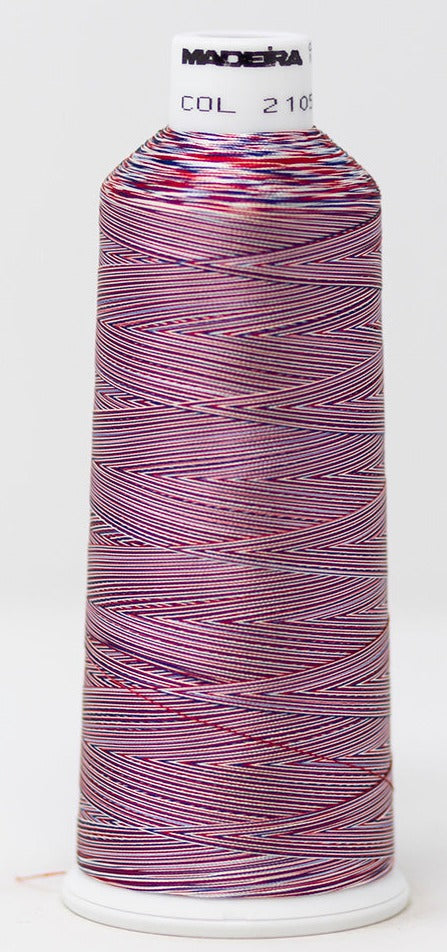 Madeira Rayon #40 | Machine Embroidery Thread | 5,500 Yards | Multi | 910-2105