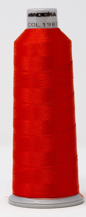 Madeira Polyneon Polyester Embroidery Thread Color 1987 Paprika Red ...