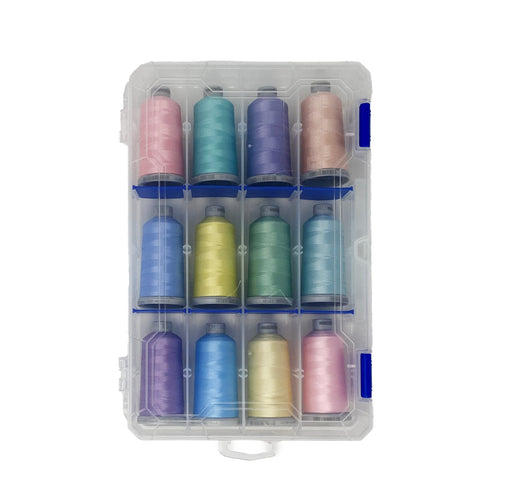 Rainbow Variegated Polyester Sewing Machine Thread All-Purpose Thread 3 Cones of 3000 Yards Each Spool Thread for Sewing Quilting Overlock