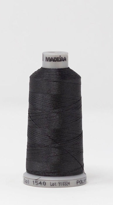 Madeira Embroidery Thread - Polyneon Green #40 Cones 1,100 yds - Color 1540