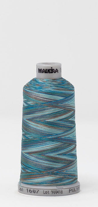 Madeira Polyneon #40 | Machine Embroidery Thread | 1,100 yards | Variegated | 919-1607