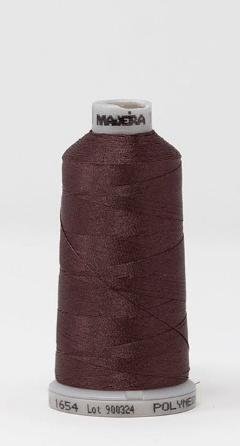 Madeira Embroidery Thread - Polyneon Green #40 Cones 1,100 yds - Color 1654