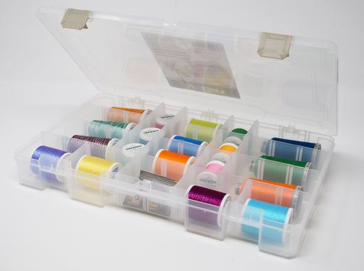 IOOLEEM 24 Slots Sewing Thread Storage Box for Spools of Thread, Sewing  storage, Organizer Container Storage Box.