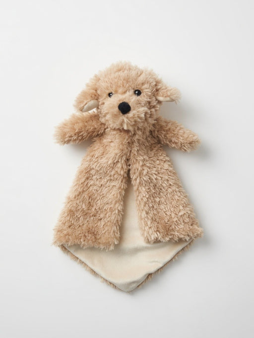 Cubbies Luvie Security Blanket featuring a soft Labradoodle plush, perfect for personalized embroidery, baby gifts, nurseries, and comforting cuddles.