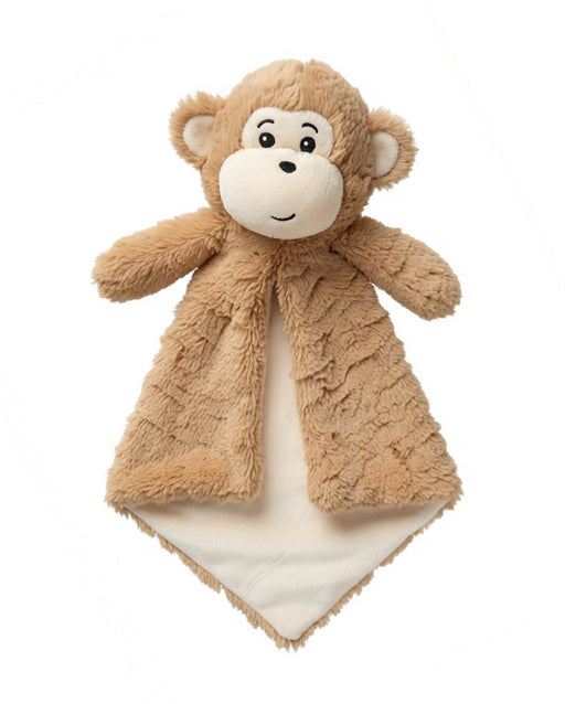 Cubbies Luvie Security Blanket featuring a soft monkey plush, perfect for personalized embroidery, baby gifts, nurseries, and comforting cuddles.
