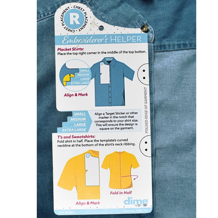 Embroiderer's Helper Placement Tool