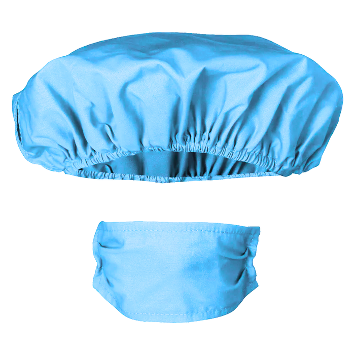 Blue Healthcare Hero Hat & Face Mask Set for Embroider Buddy and Cubbies plush toys, designed for personalized embroidery and thoughtful healthcare appreciation gifts.