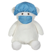 Blue Healthcare Hero Hat & Face Mask Set for Embroider Buddy and Cubbies plush toys, perfect for creating personalized healthcare-themed gifts and keepsakes.