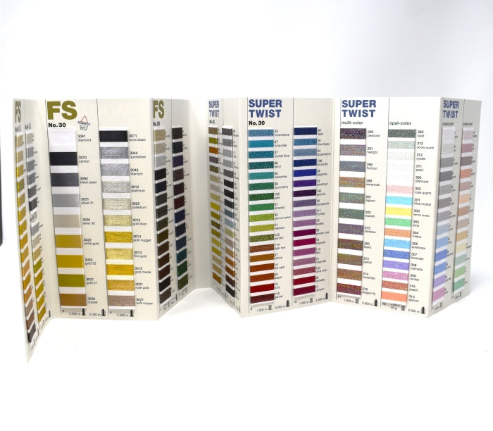 Madeira Machine Embroidery Thread Color Chart Card Samples — AllStitch