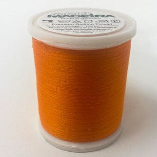 Madeira Cotona 50 | Cotton Machine Quilting & Embroidery Thread | 1100 Yards | 9350-602 | Pumpkin