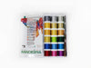 Madeira Metallic 40 Smooth Machine Embroidery Thread | 18 x 220 Yards | Medium Clear Acrylic Case | Assortment | 8021