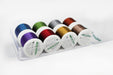 Madeira Metallic 40 Soft Machine Embroidery Thread | 8 x 220 Yards | Small Clear Acrylic Case| Assortment | 8011