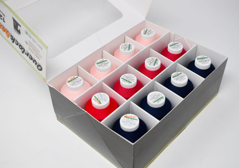 Overlocker Thread Storage Box Aerolock Navy & Pink Serger Thread Miniking Box — AllStitch Embroidery ...