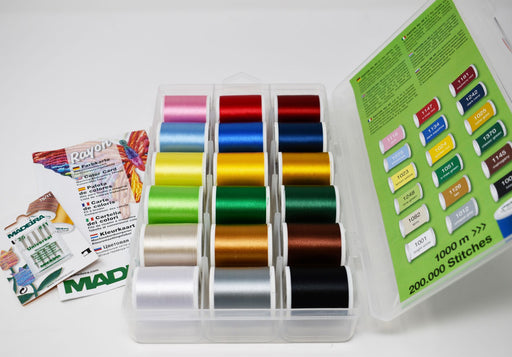 911-48 Madeira Classic Rayon #40 Machine Embroidery Thread 48 Color Shade  Kit.