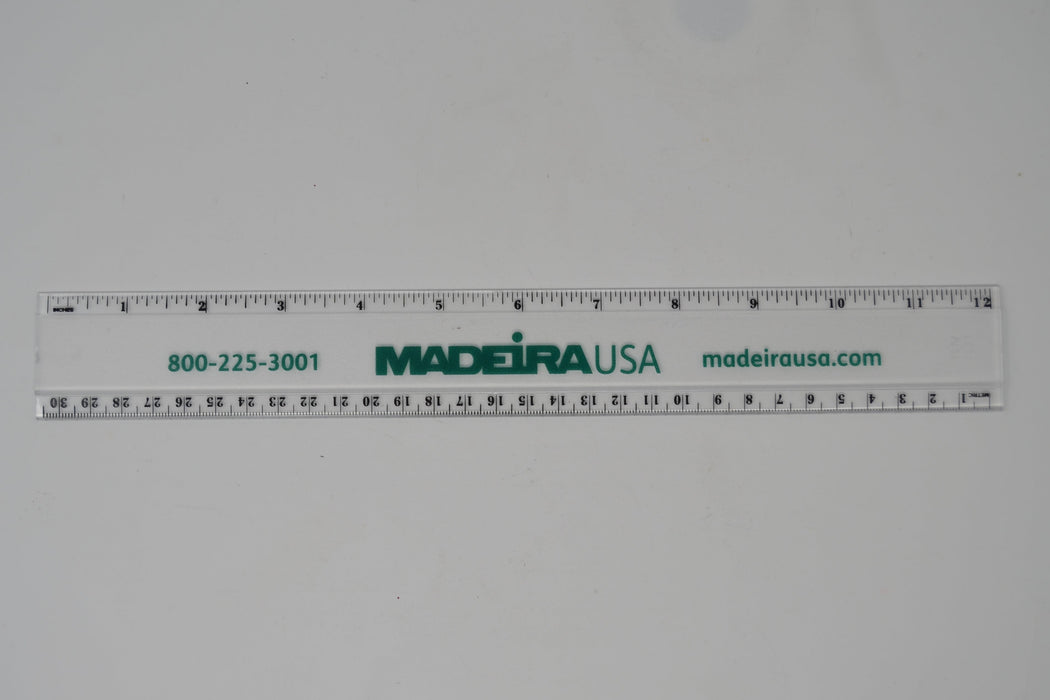 Madeira 12" Clear Acrylic Ruler