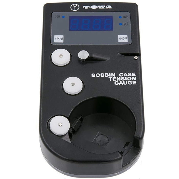 Towa® Digital Bobbin Case and Top Thread Tension Gauge WITH L Style Bobbin Insert