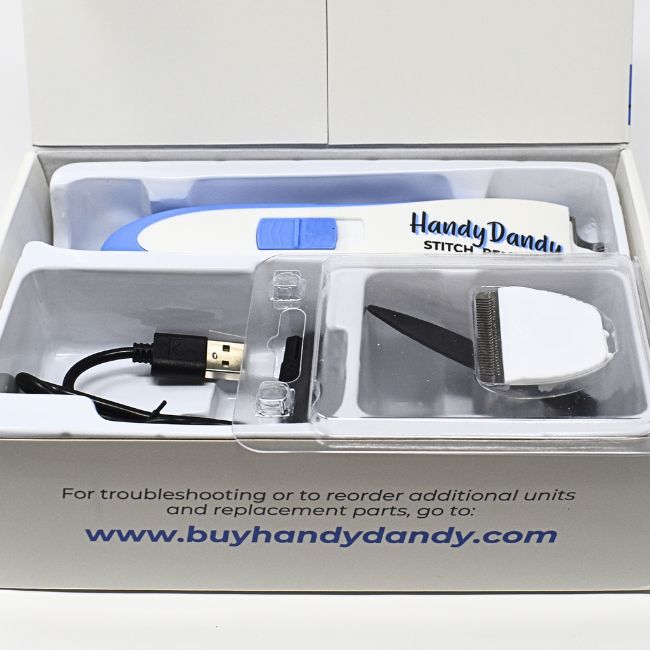 Handy Dandy Stitch Remover, with Narrow & Wide Blades