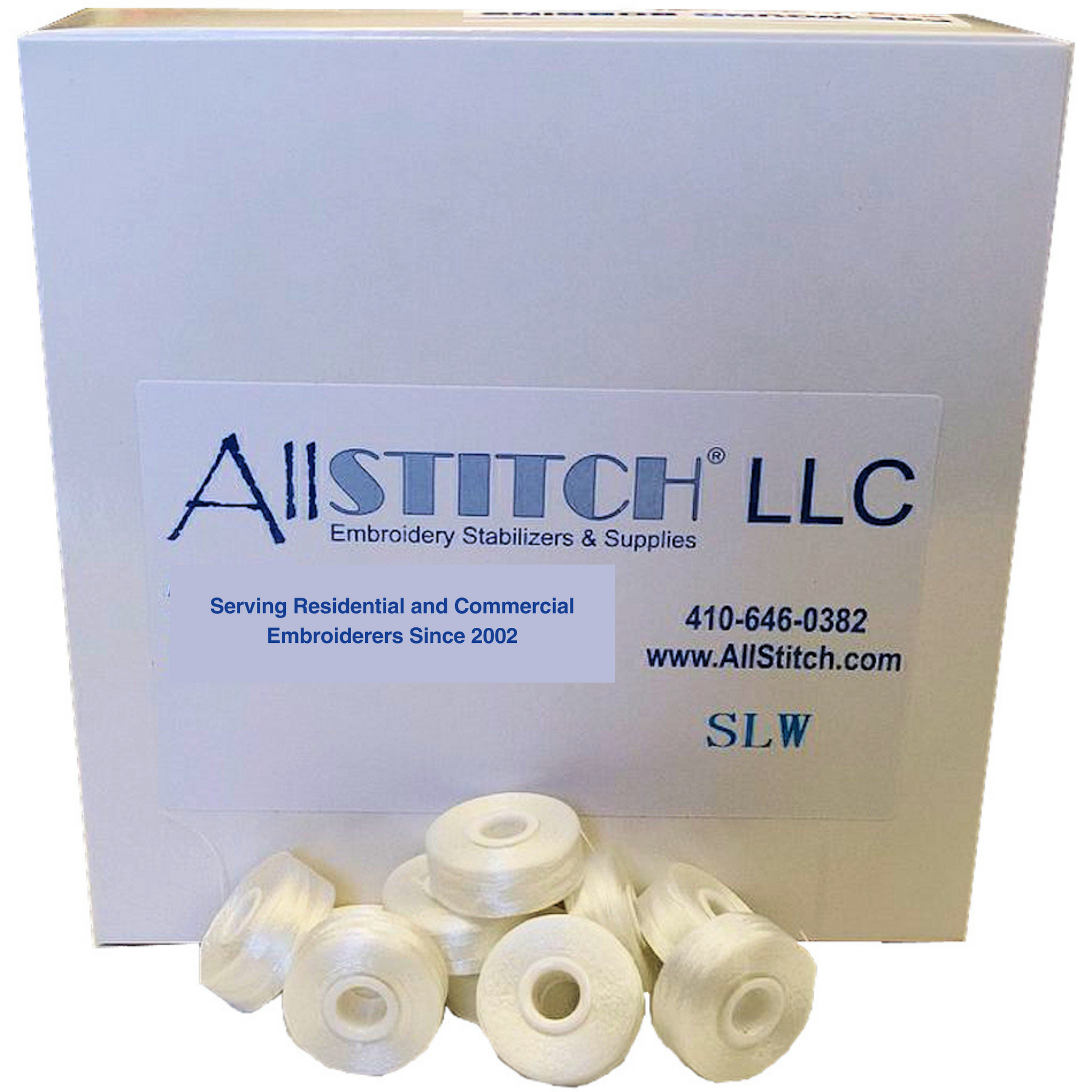 AllStitch Embroidery Supply Sideless Machine Embroidery Bobbins ...