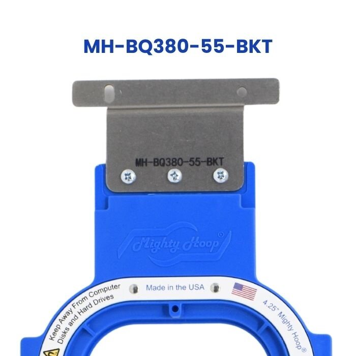 4.25" Magnetic Mighty Hoop™ with Barudan QS380 Bracket (arms)
