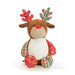 Harlequin Sensory Collection Embroidery Blank - Tartan Reindeer