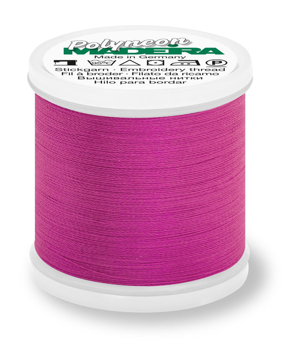 Madeira Polyneon 40 | Machine Embroidery Thread | 440 Yards | 9845-1990 | Hot Pink