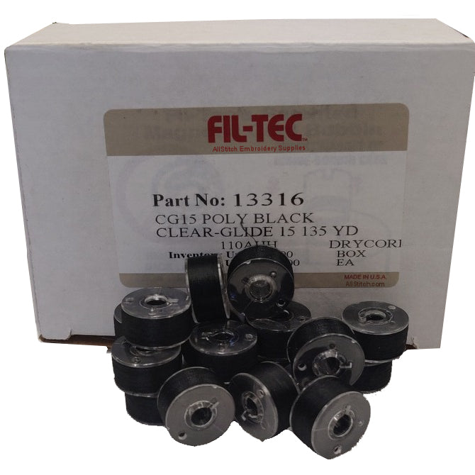 FilTec Part No 13316 CG15 POLY BLACK CLEAR-GLIDE 15 135 YD