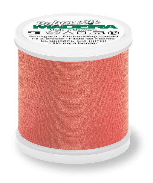 Madeira Polyneon 40 | Machine Embroidery Thread | 440 Yards | 9845-1777 | Salmon