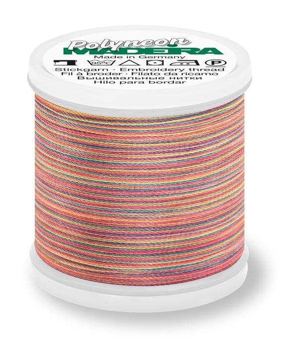 Madeira Polyneon 40 | Machine Embroidery Thread | Multicolor | 220 Yards | 9845-1605 | Torrid