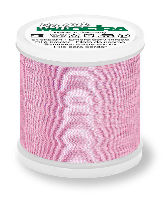 Madeira Rayon 40 | Machine Embroidery Thread | 220 Yards | 9840-1120 | Baby Pink