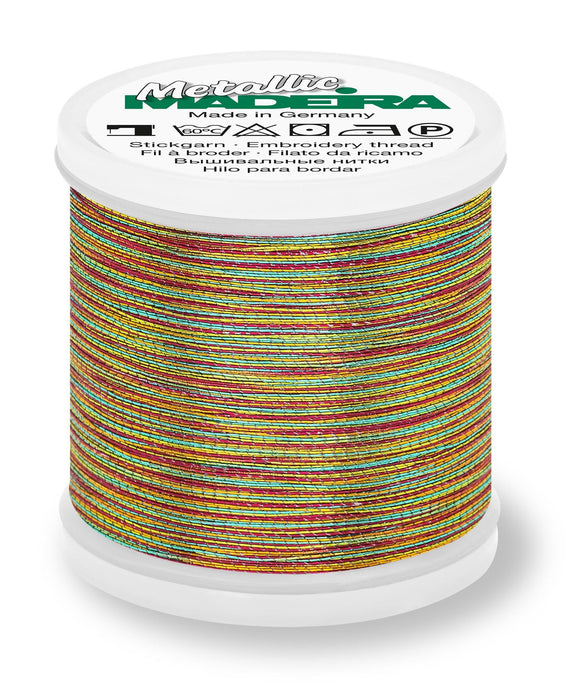 Madeira Brilliant Metallic 40 | Machine Embroidery Thread | 220 Yards | 9842-A2 | Astro 2
