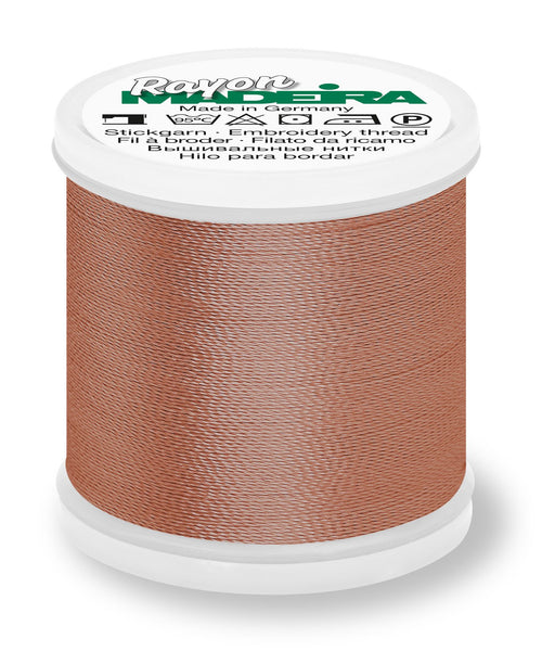 Madeira Rayon 40 | Machine Embroidery Thread | 220 Yards | 9840-1057 | Med. Tawny Tan