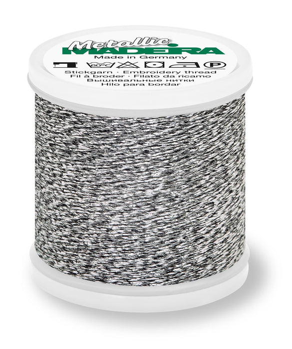 Madeira Sparkling Metallic 40 | Machine Embroidery Thread | 220 Yards | 9842-44 | Titanium