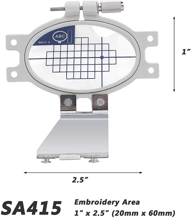 SA415 (EF30): 1" x 2" Extra Small Embroidery Machine Hoop