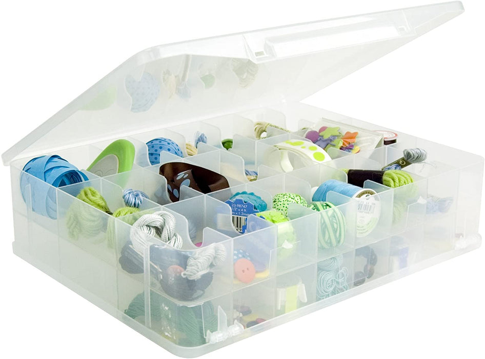 COHEALI 42 Plastic Container Clear Plastic Organizer Bins Plastic Jewelry  Organizer Box Sewing Thread Holder Embroidery Thread Holder Thread Spools