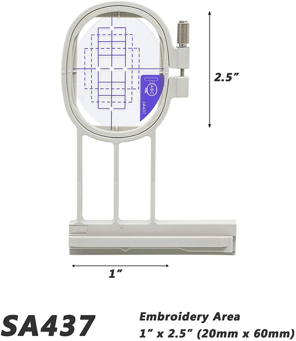 SA437 (EF73): 1" x 2.5" Small Embroidery Machine Hoop
