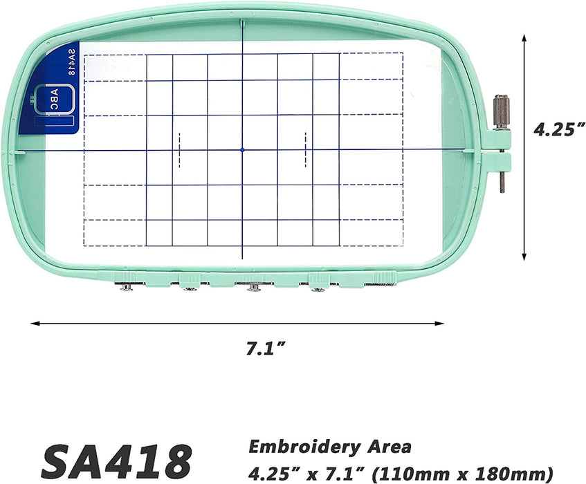 SA418 (EF33): 4" x 7" Large Embroidery Machine Super Hoop