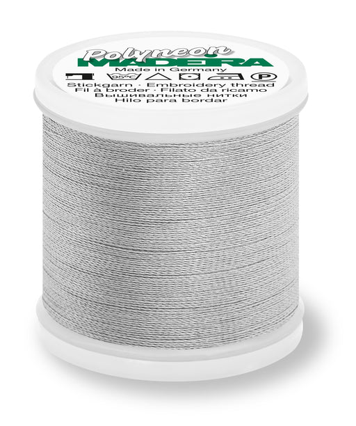 Madeira Polyneon 40 | Machine Embroidery Thread | 440 Yards | 9845-1687 | Silver