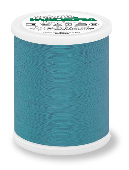 Madeira Cotona 50 | Cotton Machine Quilting & Embroidery Thread | 1100 Yards | 9350-634 | Peacock Blue